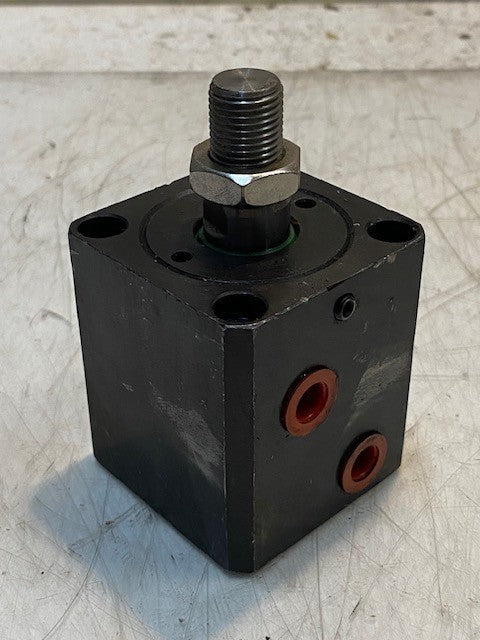 Hydraulic Block Cylinder 2-5/8" x 2-1/4" 16mm Thread 11mm Side Holes