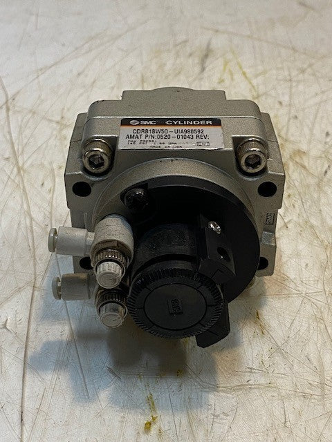 SMC Cylinder 0520-01043 | CDRB1BW50-UIA980592 Rotary Actuator to Rotate 145 Psi