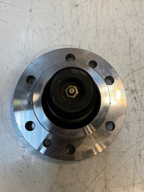 MTO Steel Spool Shaft Assy 6-Bolt 6-1/2" Dia. 13mm Bolt Holes 44mm Thread