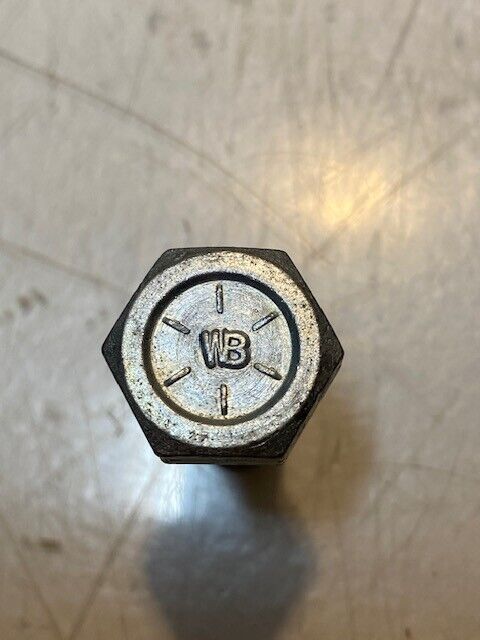 90 Quantity of WB Hex Head Bolts 45mm L 19mm Hex Head 13mm Thread (90 Qty)