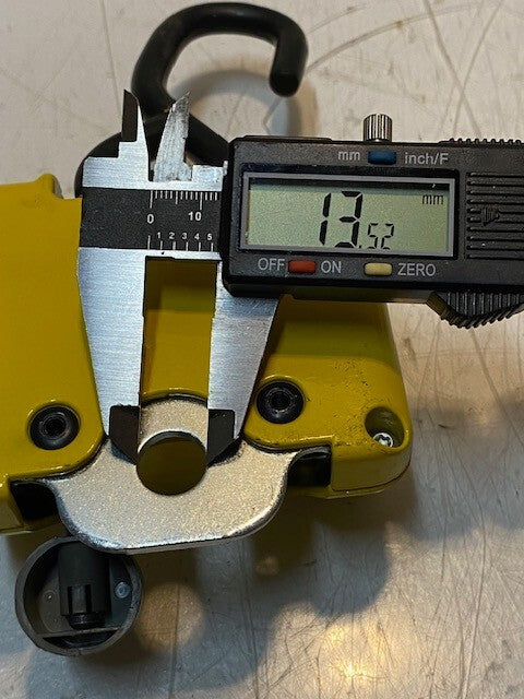 Cable Trolley Hook Crane Hoist 53487 | 7-3/4" L 5" W 2" H 14mm Bore