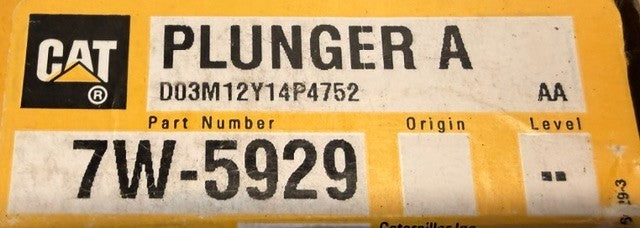 Caterpillar Diesel Fuel Injection Pump Plunger 7W-5929 Engine Fuel System Unit