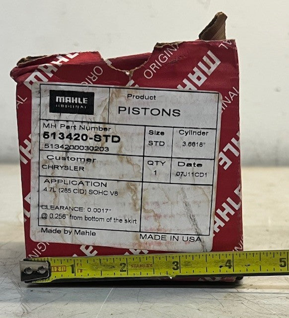 MAHLE Engine Piston With Piston Rings 513420-STD For Trucks, Cars, & Equipment