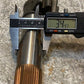 Double Steering Sector Pitman Shaft 8-3/4" Long 22mm Thread 32-Spline 35mm OD