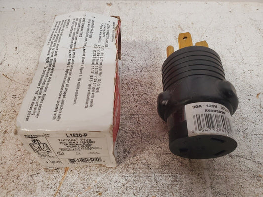 Pass & Seymour Turnlok Plug 4Wire 20A 120/208V  L1820-P