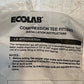 4 Qty of Ecolab Compression Tee Fittings TEE BR 5/8 x 1/8 FNPT BRS PK (4 Qty)