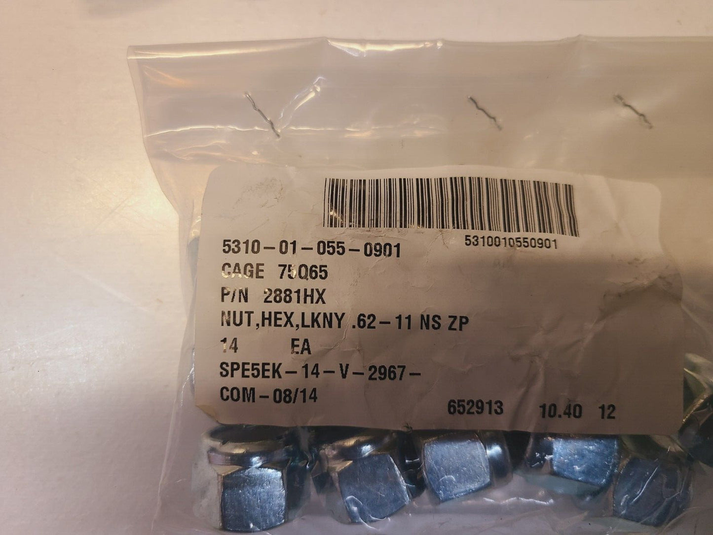 22 Qty. of Lock Nuts 3668653 | 3673172 | 2881HX (22 Qty)