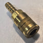 6 Quantity of 1/4" Quick Connect Fittings with 3/8" Barb Hose End (6 Quantity)