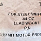 25 Qty. of Summit Motor Products 3/4 OZ Lead Weights 75052A (25 Qty)