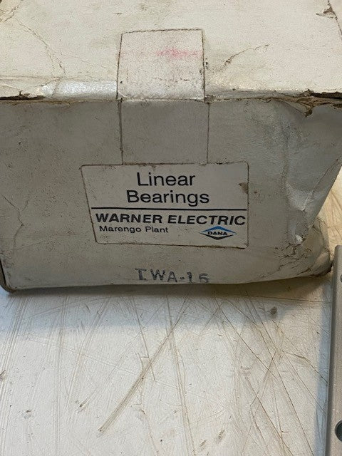 Warner Electric TWA-16 Ball Bushing Pillow Block Linear Motion Slide Unit