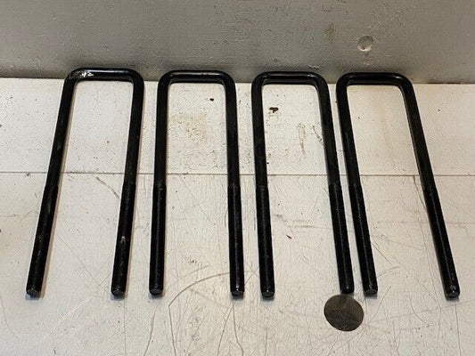 4 Quantity of Rear Leaf Spring Axle U-Bolts 12" L 3-1/2" W 14mm Thread (4 Qty)