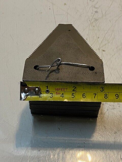 23 Quantity of 3" x 3-1/8" Triangle Sickle Bar Mower Serrated Blades (23 Qty)