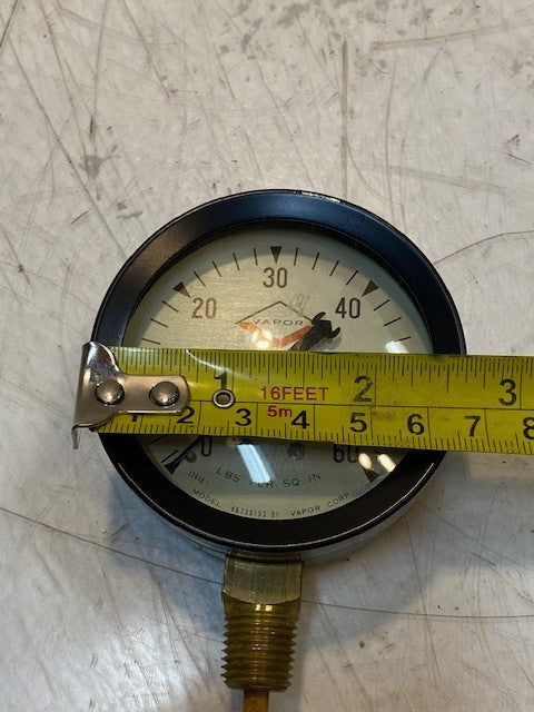 Vapor Corp. Pressure Gauge Lbs. Per Sq. Inch 0-60 Model 46730153-01