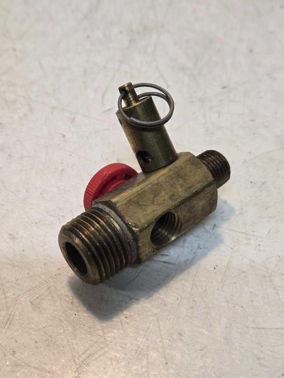 3 Quantity of Air Compressor Tank Manifolds 1/2" MPT x 1/4" FPT 140 PSI (3 Qty)