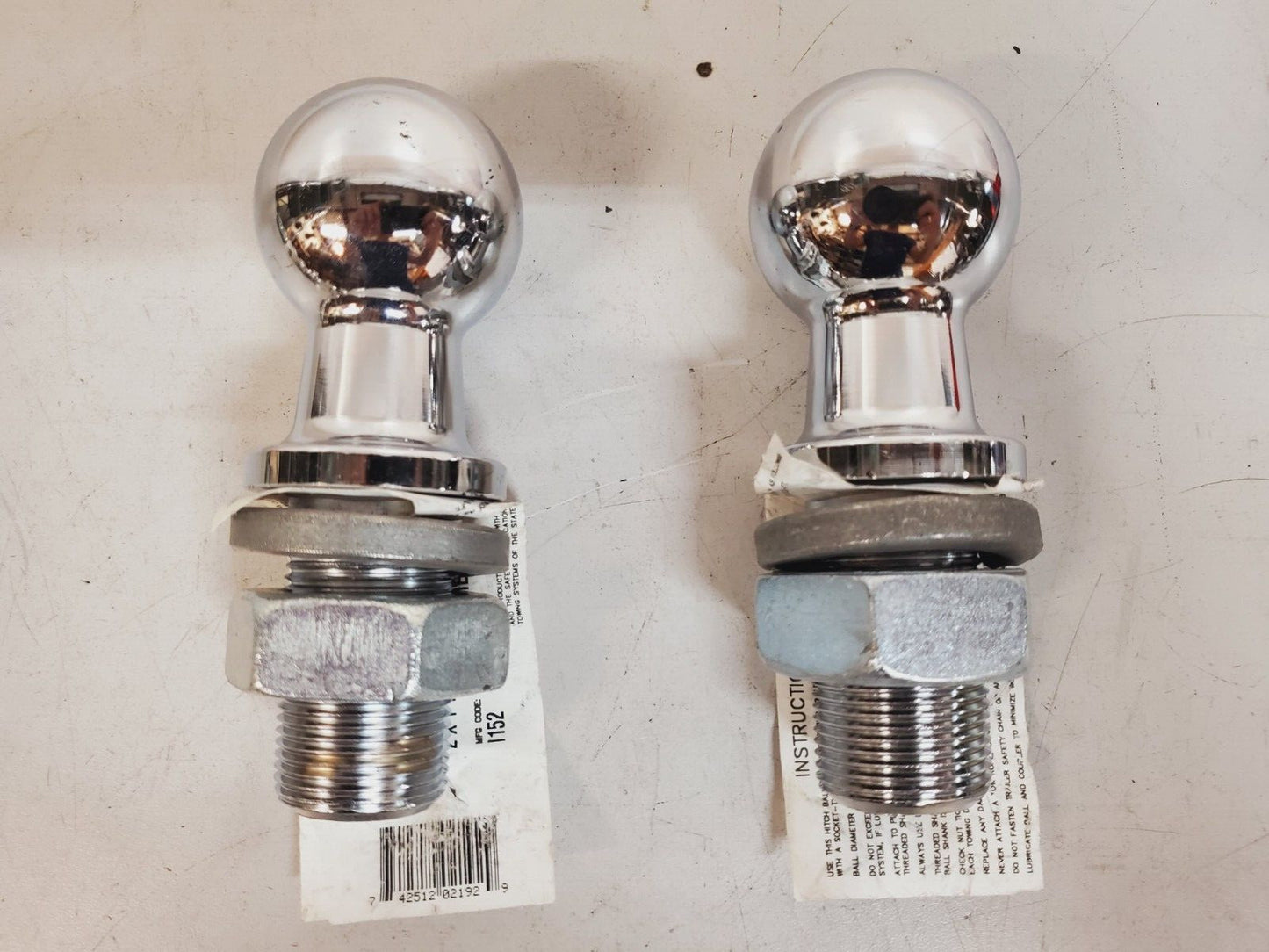 2 Qty. of Draw-Tite Chrome Trailer Hitch Balls 2" | 8000 Lb | 2192 (2 Qty)