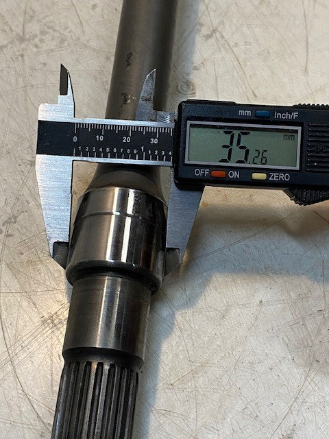 Constant Velocity Joint Axle 86378 | 21576C | 6821 | 37-1/2" Long 20-Spline