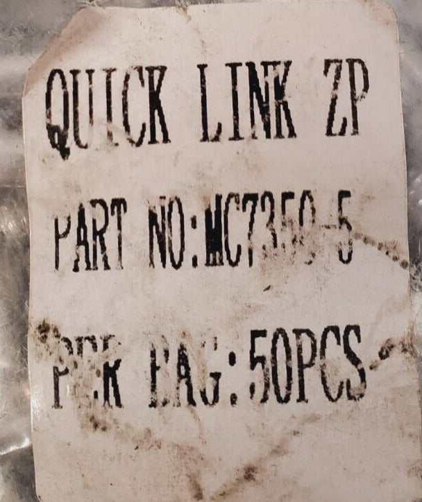 50 Qty Quick Link ZP MC7350-5  2"x1/4" (50 Qty)