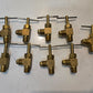 9 Quantity of 1/8" MPT x 1/8" Male Flare 90 Degree Angled Needle Valves (9 Qty)