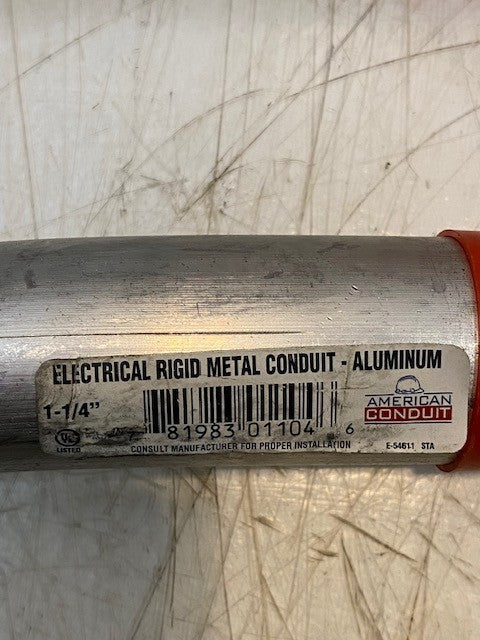 4 Quantity of American Conduit Electrical Rigid Metal Conduits 1-1/4" (4 Qty)