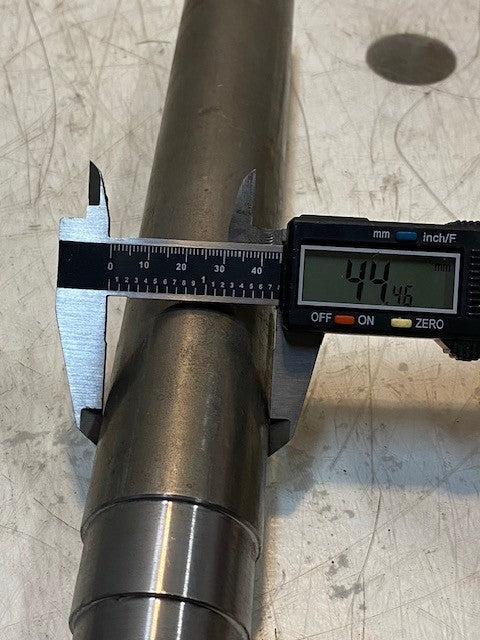 Spindle Shaft 14-1/2" Long 15mm End 19mm Thread 44mm OD