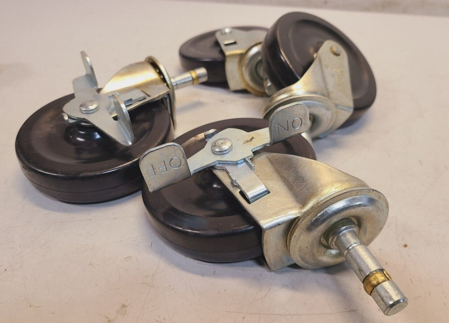 4 Quantity of 4" Black Swivel Casters (4 Qty)