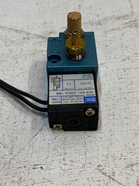 MAC Solenoid Valve 45A-EA1-DDDA-1BA, 24VDC, 7.3W, 120Psi