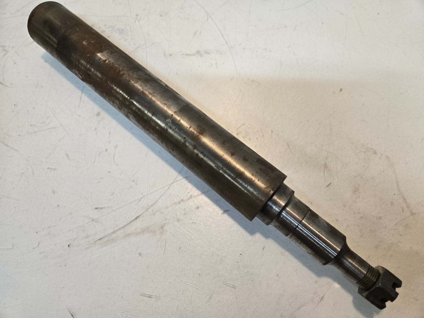 Spindle 208-019 w/ Castellated Nut for Schulte | 16.5" Long 2" Diameter