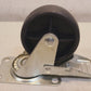 4 Quantity of Heavy Duty Plastic Casters with Brake 3" Diameter (4 Qty)