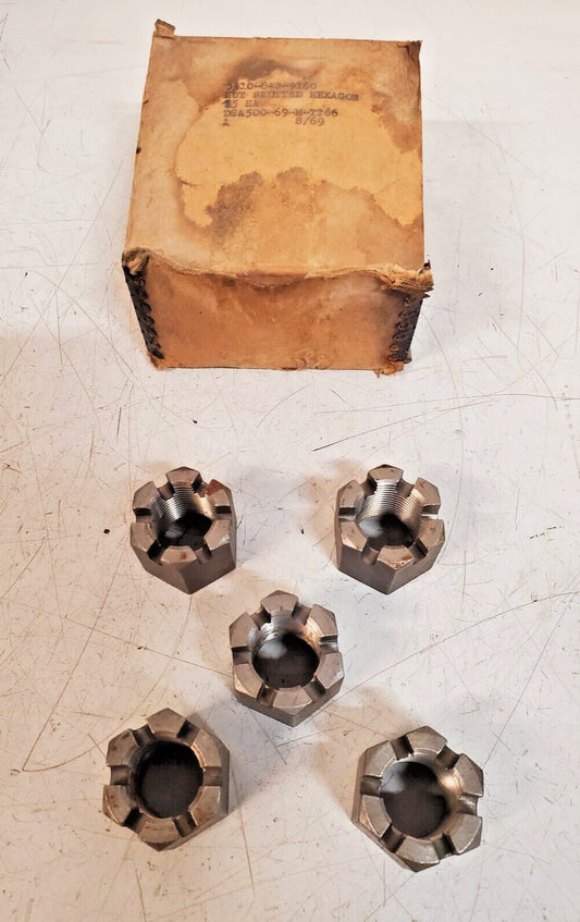 5 Qty. of Waukesha Slotted Hexagon Nuts 5310842-9160 | DSA500-69-M-TT66 (5 Qty)