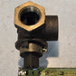 McDonald 150 3-Way Brass Valve 1 in FNPT Ports | Quarter Turn | 1-3/4 in Hex