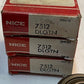 3 Quantity of NICE 7512DLGTN Bearings 49mm OD 19mm Bore 19mm Thick (3 Quantity)
