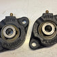 2 Quantity NTN 3" 2 Bolt Flange Bearing with 1/2"Insert | FLU201V | (2 Quantity)