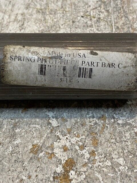 Spring Pivot Piece Part Bar C Spring Pin Bushing 7-1/2" Long 45mm OD 27mm End