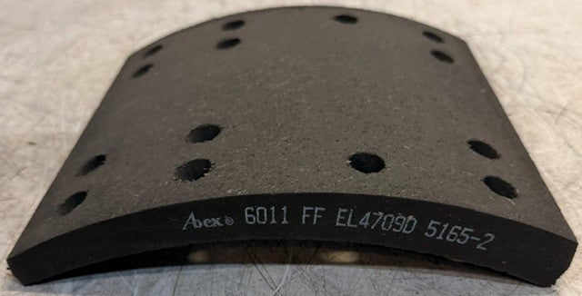 Set Of 4 Abex EL4709D-5165-2 Friction Drum Brake Shoe Lining Heavy Duty