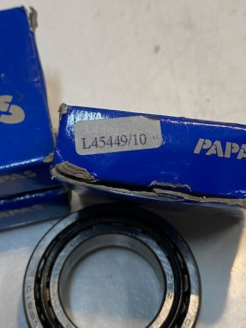 3 QUANTITY OF PAPAS TAPERED ROLLER BEARINGS L45449/10 | 311405625B (3 QUANTITY)