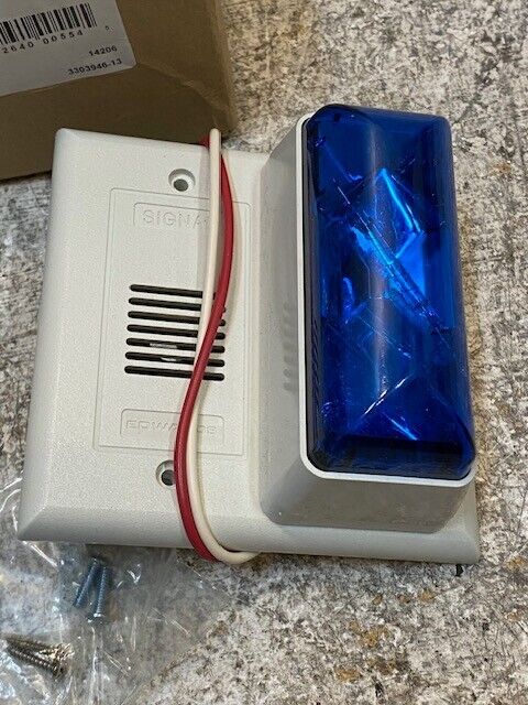 Edwards Signaling 6538B-G5 Call for Assistance 24V AC Blue Lens