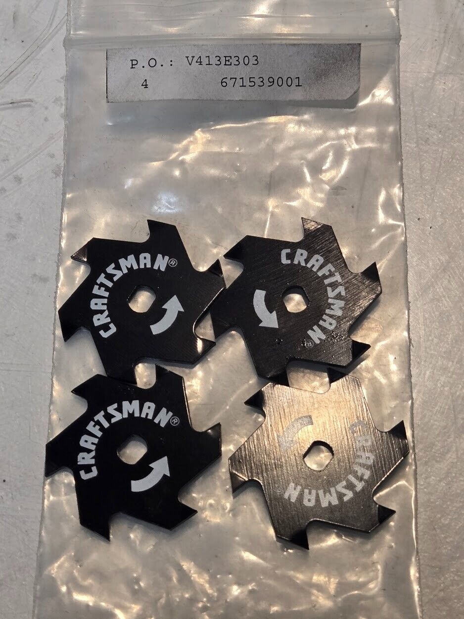 4 Quantity of Crafstman 1.5" Blades 671539001 for Rigid 1.6mm Thick  (4 Qty)