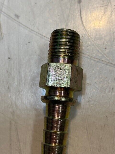 20 Quantity of Gates OAG MP 6-4 Hydraulic Nipple Hose Fittings 2-1/4" L (20 Qty)