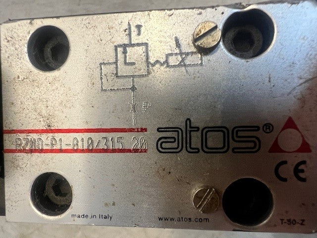 ATOS Hydraulic Pilot-Operated Pressure Relief Valve RZM0-P1-010/315-20