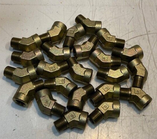 23 Qty of Parker 45 Degree Elbow Male x Female Pipe Fittings 17mm Thread -23 Qty