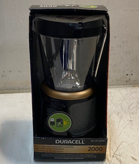 Duracell 2000 Lumens Tri-Power Rechargeable Lanter 1654528 w/ Box