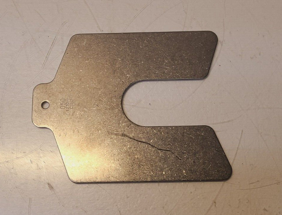 9 Qty of Precision Brand Stainless Slotted Shims 42450 | 3L835 | 4" x 4" (9 Qty)