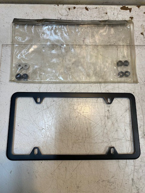 Griot's Stainless Steel License Plate Frame 4-Hole Black 10326BLCA