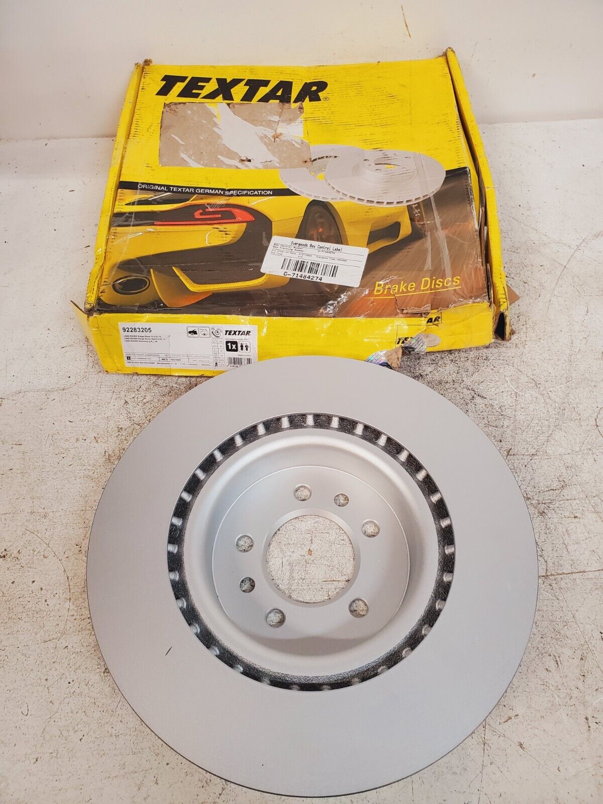 Textar Brake Disc Rotor For  Range Rover IV LG Sport LW Discovery LR 92283205