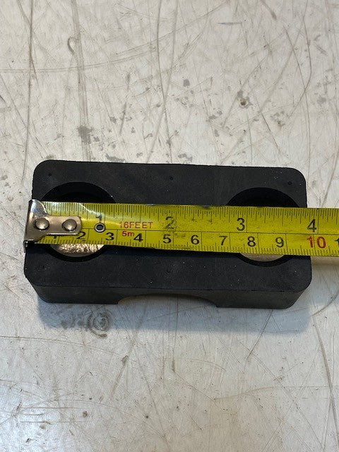 7 Quantity of Block Clamp Halves 4" Long 1-7/8" Wide 1" Thick 25mm Bore (7 Qty)