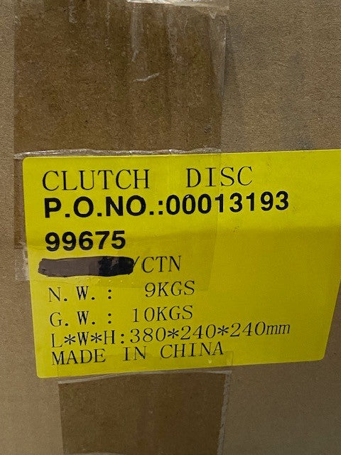 2 Quantity of Clutch Brake Disc 99675 | 00013193 | 380x240x240mm (2 Quantity)