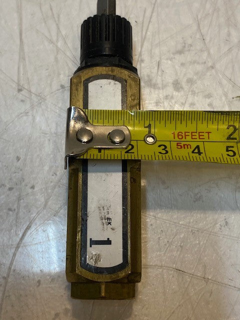 Master Pneumatics Line Lubricator Servo-Meter Valve 1 V 4" L 9mm ID 6mm Shaft
