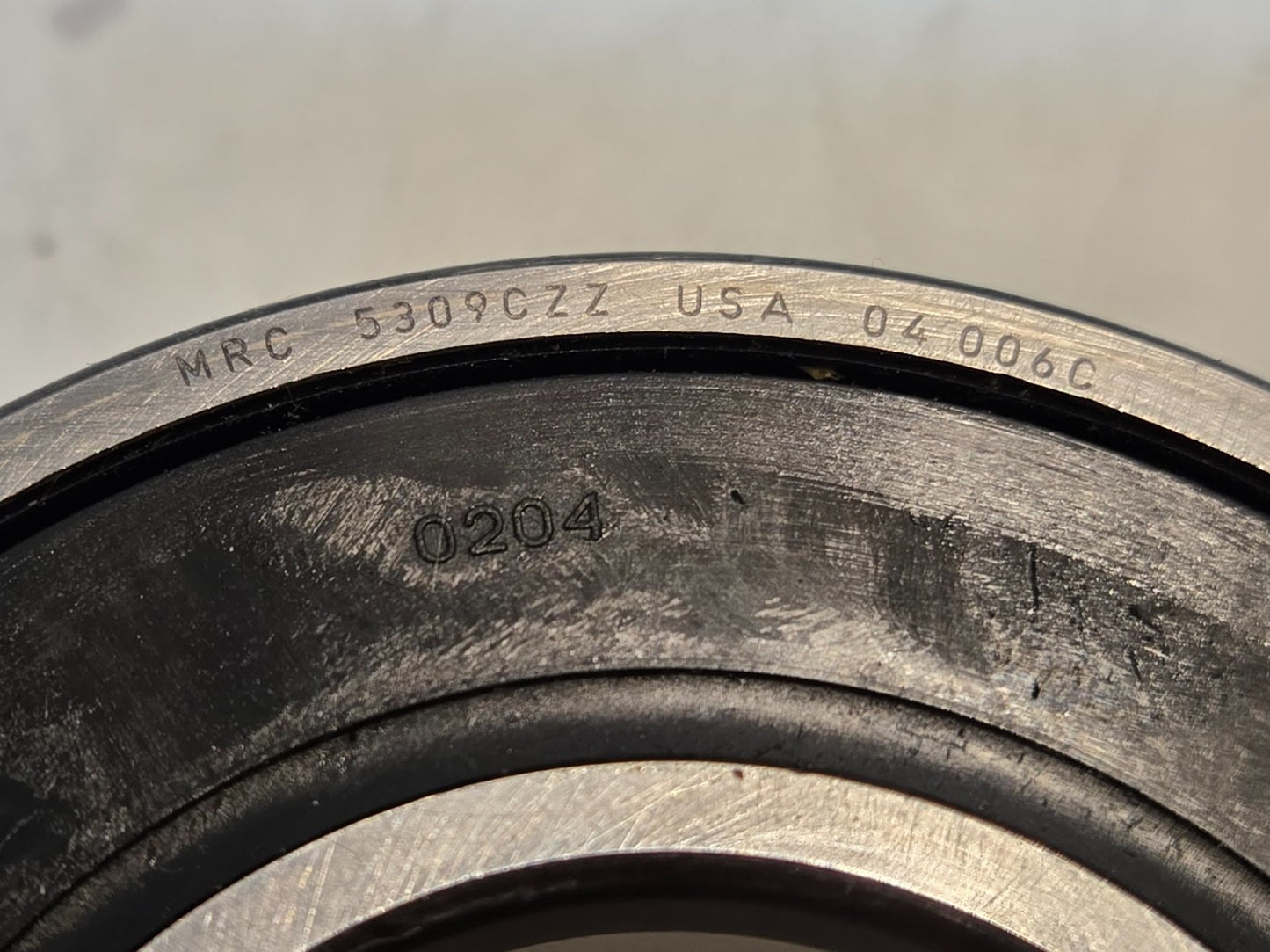 MRC Double Row Ball Bearing 5309CZZ | 04 006C | 100 mm OD x 45 mm Bore