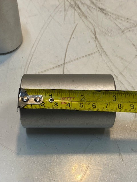 4 Quantity of Conveyor Rollers w/ Two S6202RS Bearings 3" L 47mm OD (4 Quantity)