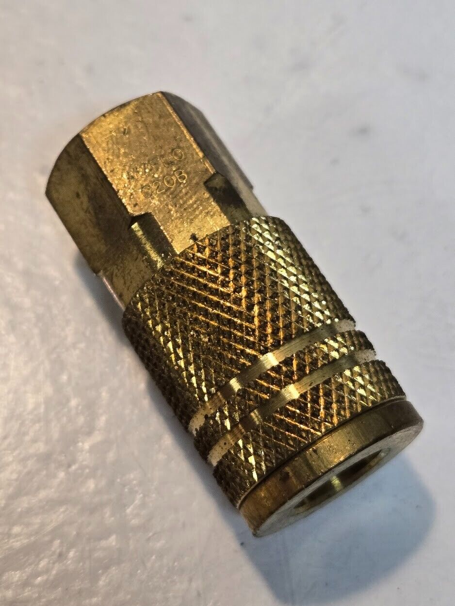 9 Quantity of Amflo C280B 1/4" Quick Change Couplings 1/4" FNPT Brass (9 Qty)